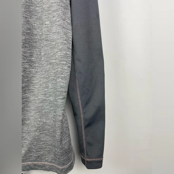 Prana Men’s Charcoal Colorblock Zylo Henley Long Sleeve Athletic Shirt - Picture 7 of 7